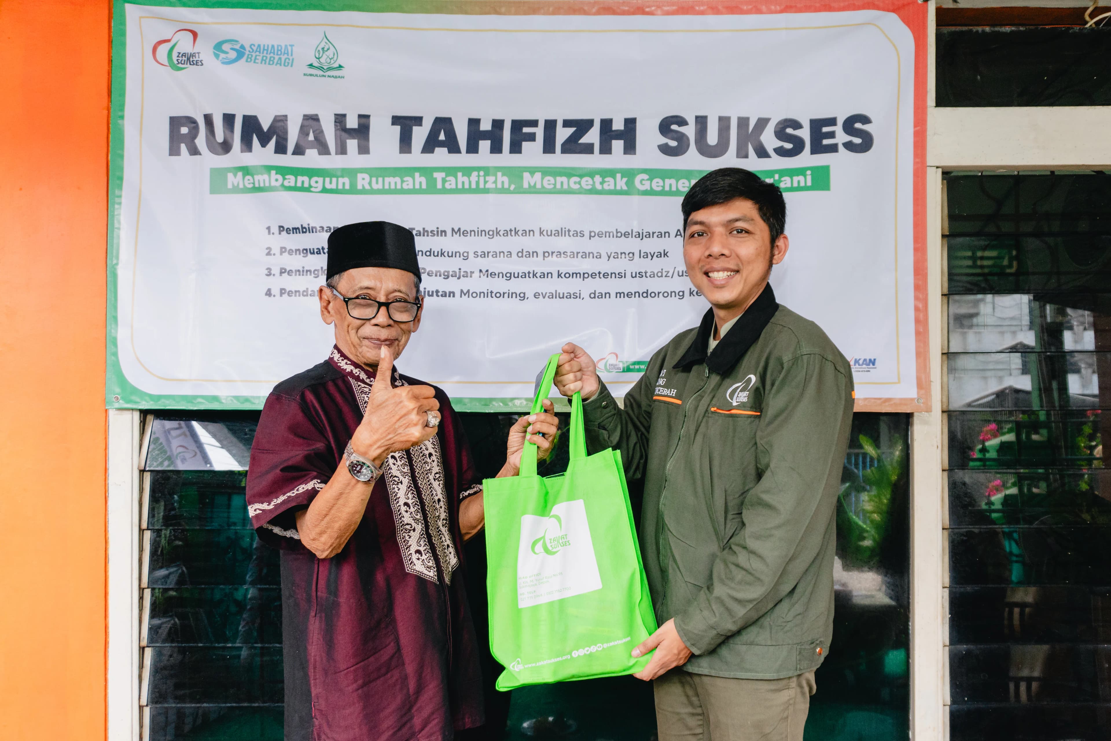 Penyaluran daging aqiqah kepada penerima manfaat
